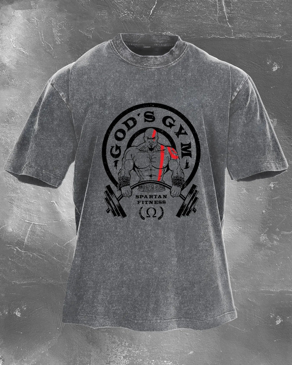 Koszulka GOD'S GYM Męska WASHED - Ironfit PL