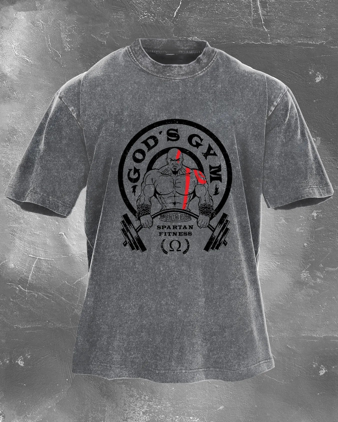 Koszulka GOD'S GYM Męska WASHED - Ironfit PL