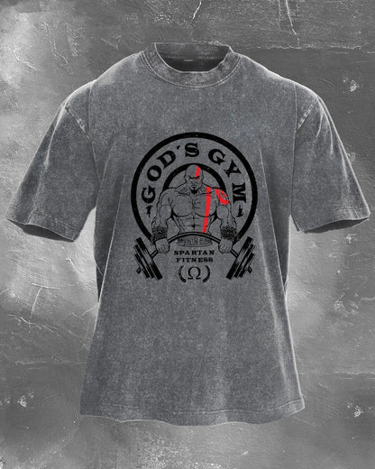 Koszulka GOD'S GYM Męska WASHED - Ironfit PL