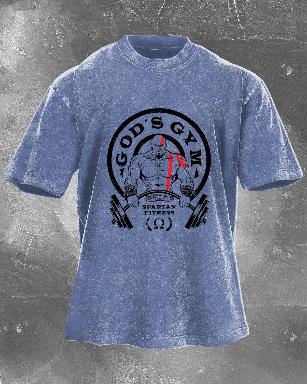 Koszulka GOD'S GYM Męska WASHED - Ironfit PL