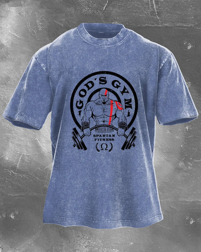 Koszulka GOD'S GYM Męska WASHED - Ironfit PL