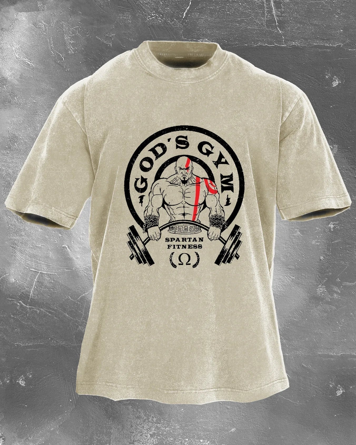 Koszulka GOD'S GYM Męska WASHED - Ironfit PL