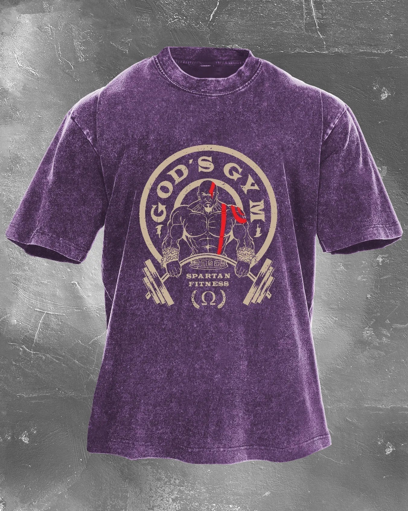 Koszulka GOD'S GYM Męska WASHED - Ironfit PL