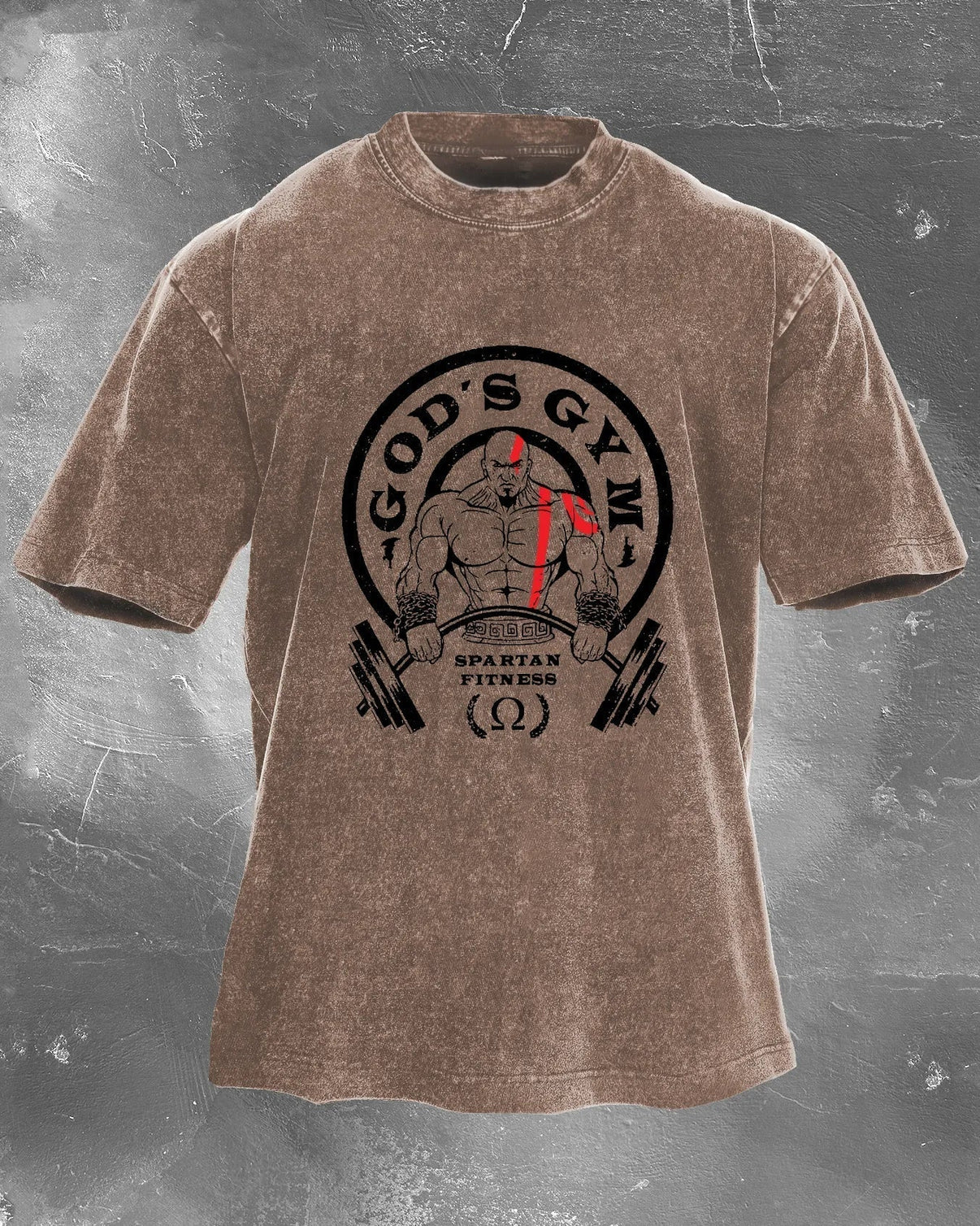 Koszulka GOD'S GYM Męska WASHED - Ironfit PL
