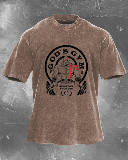 Koszulka GOD'S GYM Męska WASHED - Ironfit PL