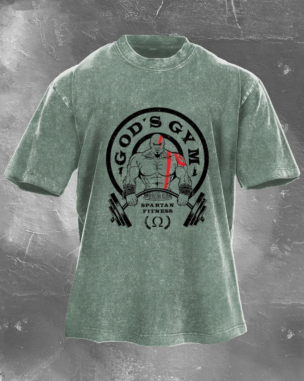Koszulka GOD'S GYM Męska WASHED - Ironfit PL