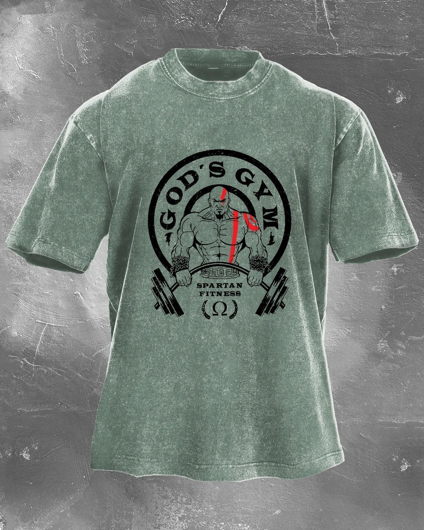 Koszulka GOD'S GYM Męska WASHED - Ironfit PL