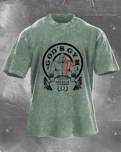 Koszulka GOD'S GYM Męska WASHED - Ironfit PL
