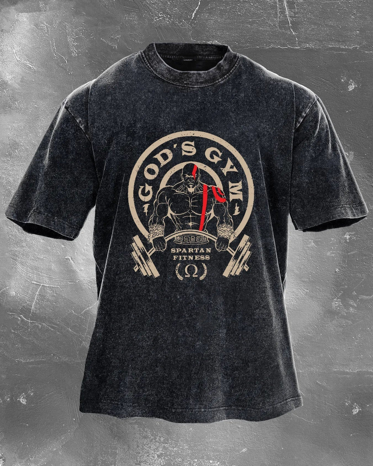 Koszulka GOD'S GYM Męska WASHED - Ironfit PL