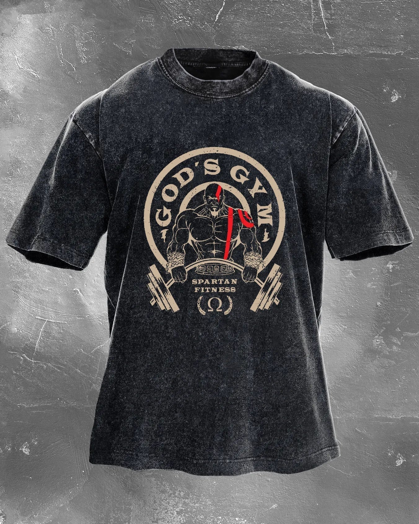 Koszulka GOD'S GYM Męska WASHED - Ironfit PL