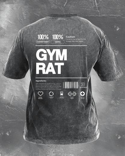 KOSZULKA GYM RAT WASHED - Ironfit PL