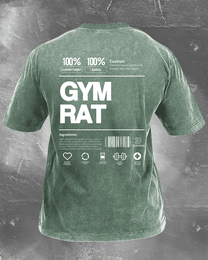 KOSZULKA GYM RAT WASHED - Ironfit PL