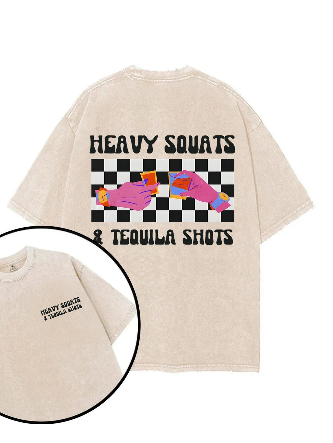 KOSZULKA HEAVY SQUATS & TEQUILA SHOTS - Ironfit PL