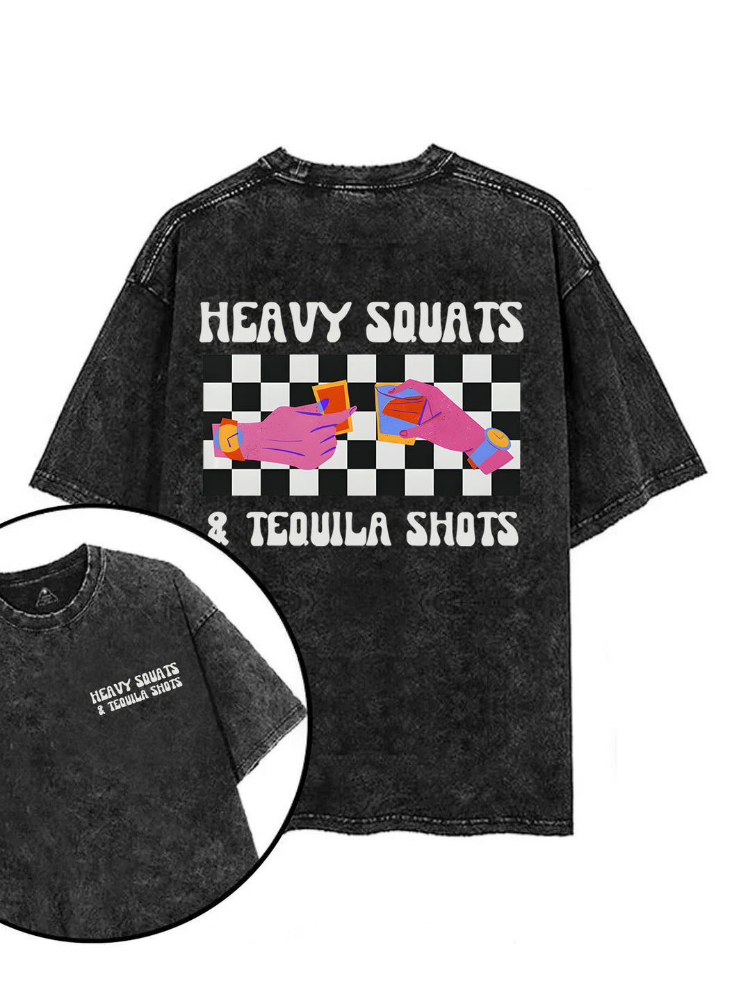 KOSZULKA HEAVY SQUATS & TEQUILA SHOTS - Ironfit PL