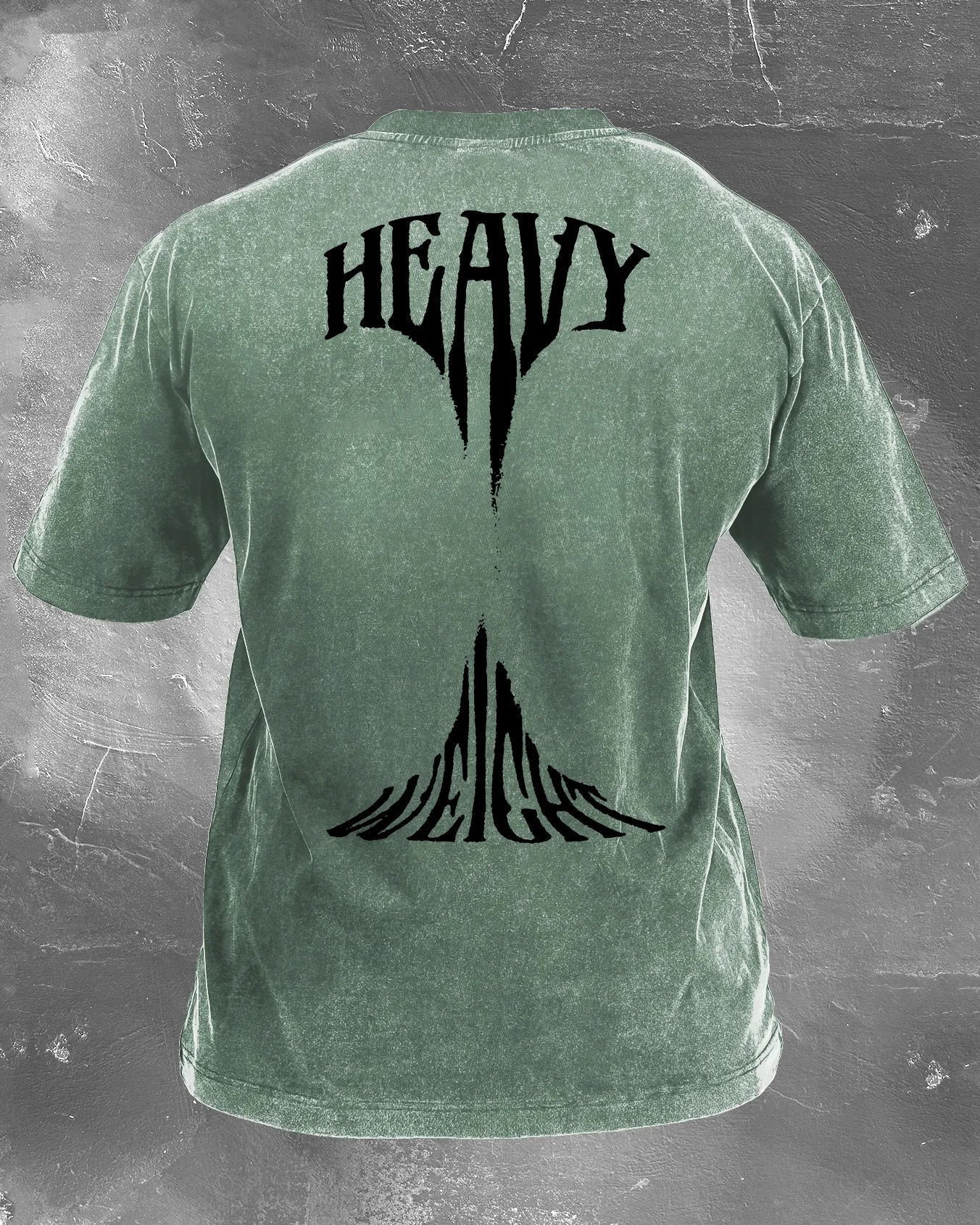 KOSZULKA HEAVY WEIGHT MEN'S WASHED - Ironfit PL