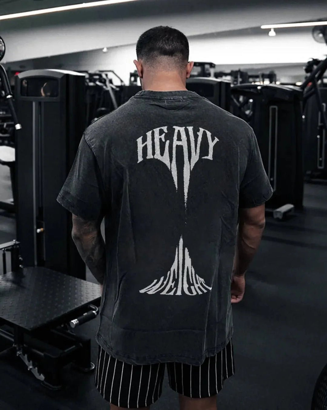 KOSZULKA HEAVY WEIGHT MEN'S WASHED - Ironfit PL