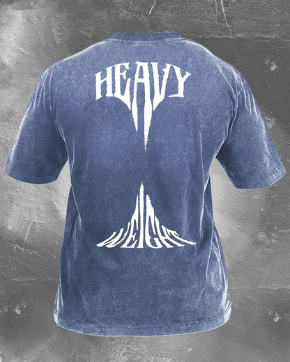 KOSZULKA HEAVY WEIGHT MEN'S WASHED - Ironfit PL