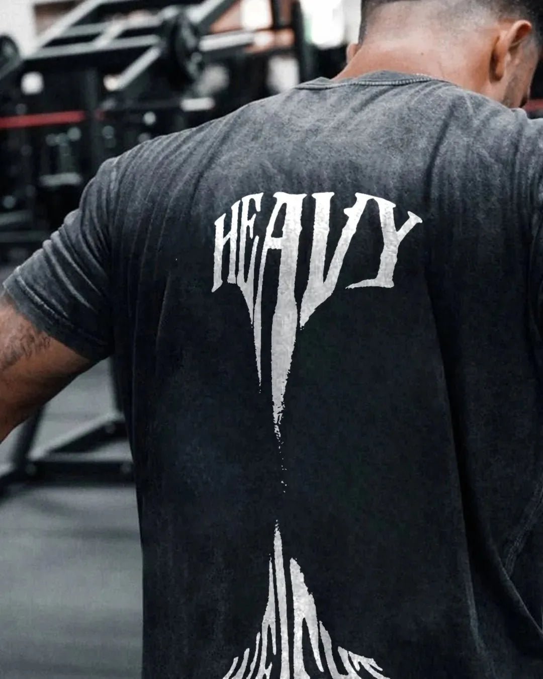 KOSZULKA HEAVY WEIGHT MEN'S WASHED - Ironfit PL
