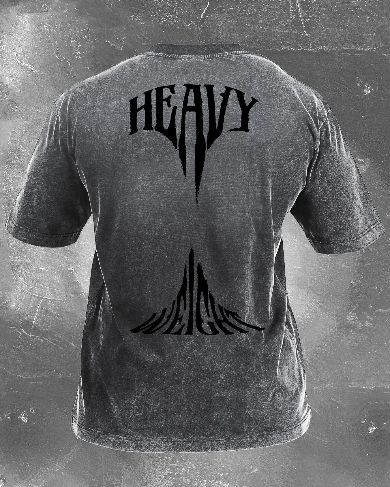 KOSZULKA HEAVY WEIGHT MEN'S WASHED - Ironfit PL
