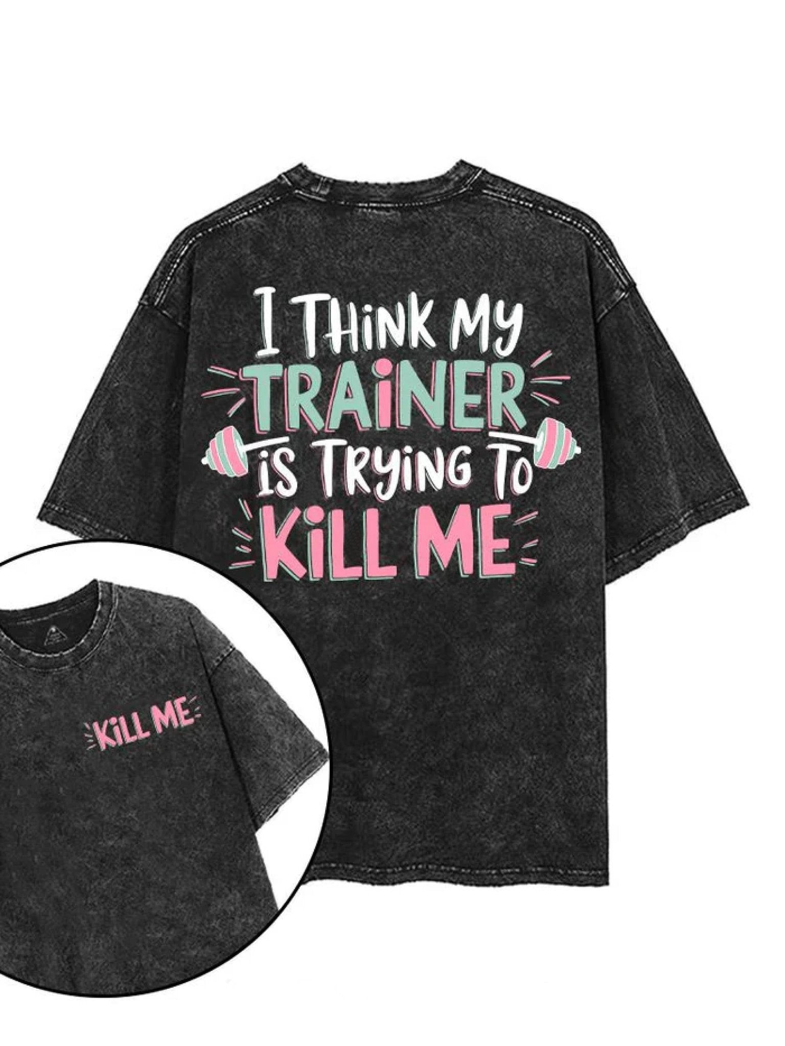 KOSZULKA I THINK MY TRAINER IS TRYING - Ironfit PL