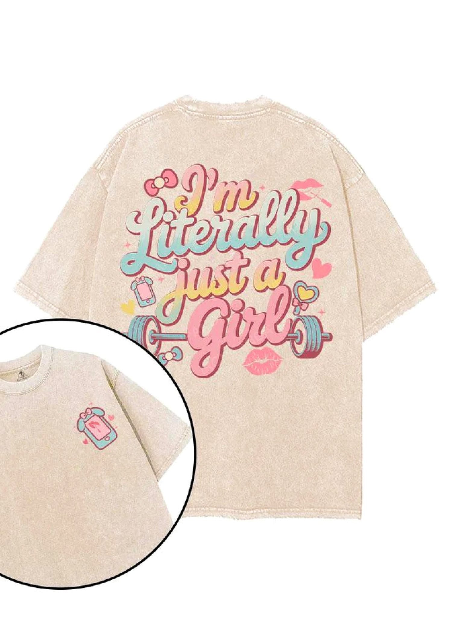 KOSZULKA I'M LITERALLY JUST A GIRL - Ironfit PL