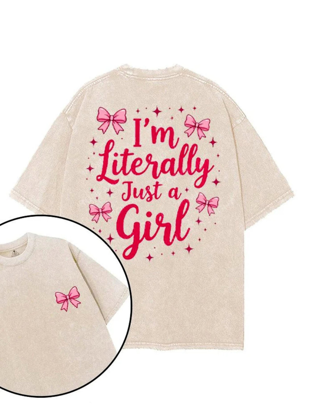 KOSZULKA I'M LITERALLY JUST A GIRL - Ironfit PL