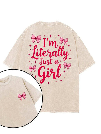KOSZULKA I'M LITERALLY JUST A GIRL - Ironfit PL
