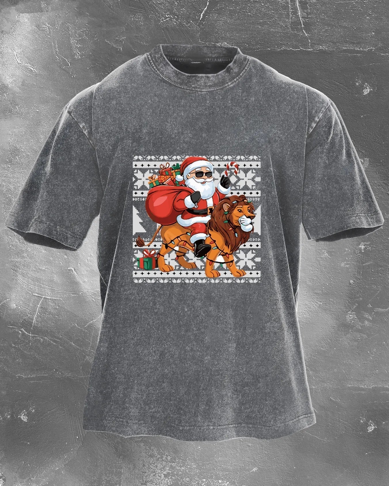 KOSZULKA IRONFIT SANTA RIDE WASHED - Ironfit PL