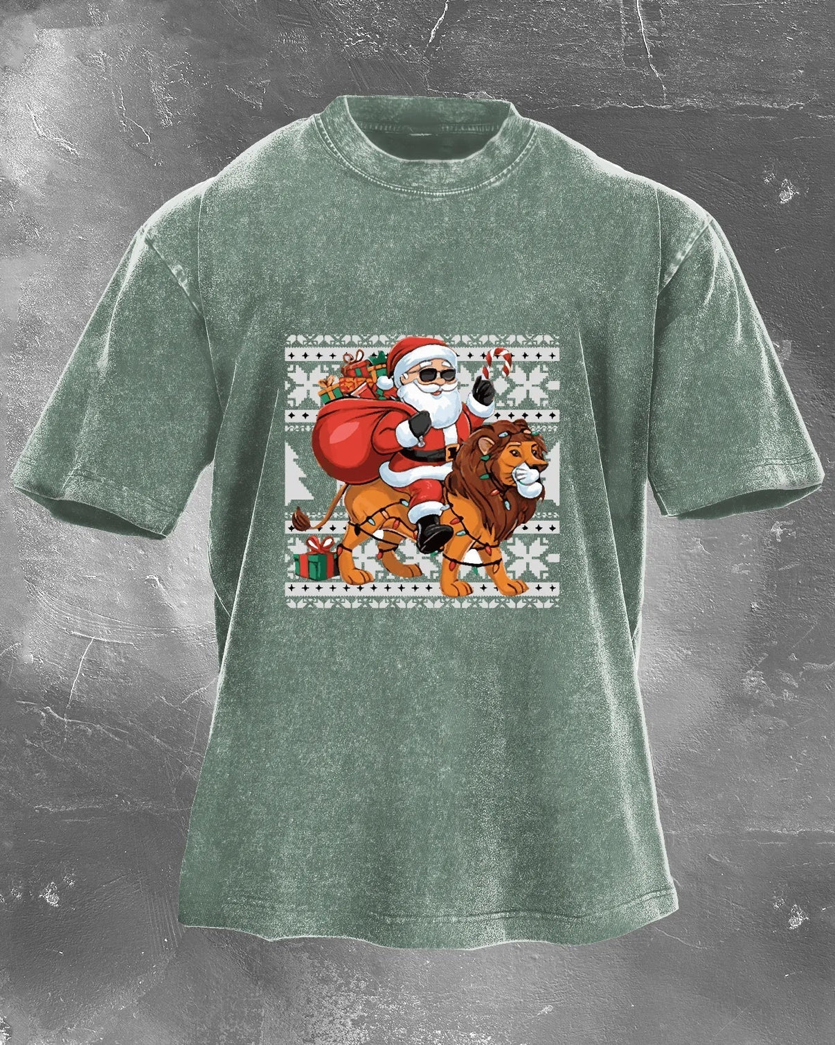 KOSZULKA IRONFIT SANTA RIDE WASHED - Ironfit PL