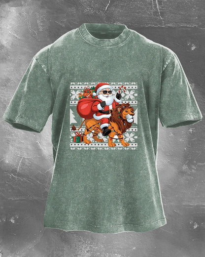 KOSZULKA IRONFIT SANTA RIDE WASHED - Ironfit PL