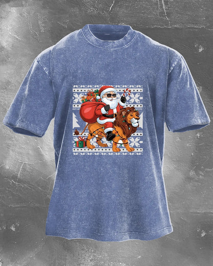 KOSZULKA IRONFIT SANTA RIDE WASHED - Ironfit PL