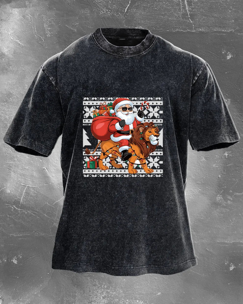 KOSZULKA IRONFIT SANTA RIDE WASHED - Ironfit PL