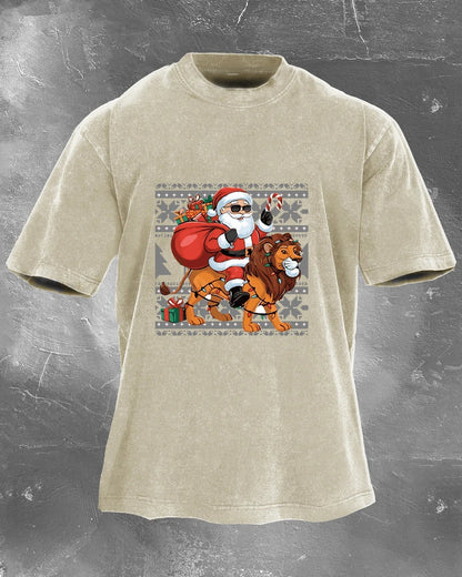 KOSZULKA IRONFIT SANTA RIDE WASHED - Ironfit PL