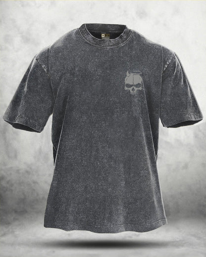 KOSZULKA IRONFIT SKUL WING WASHED - Ironfit PL