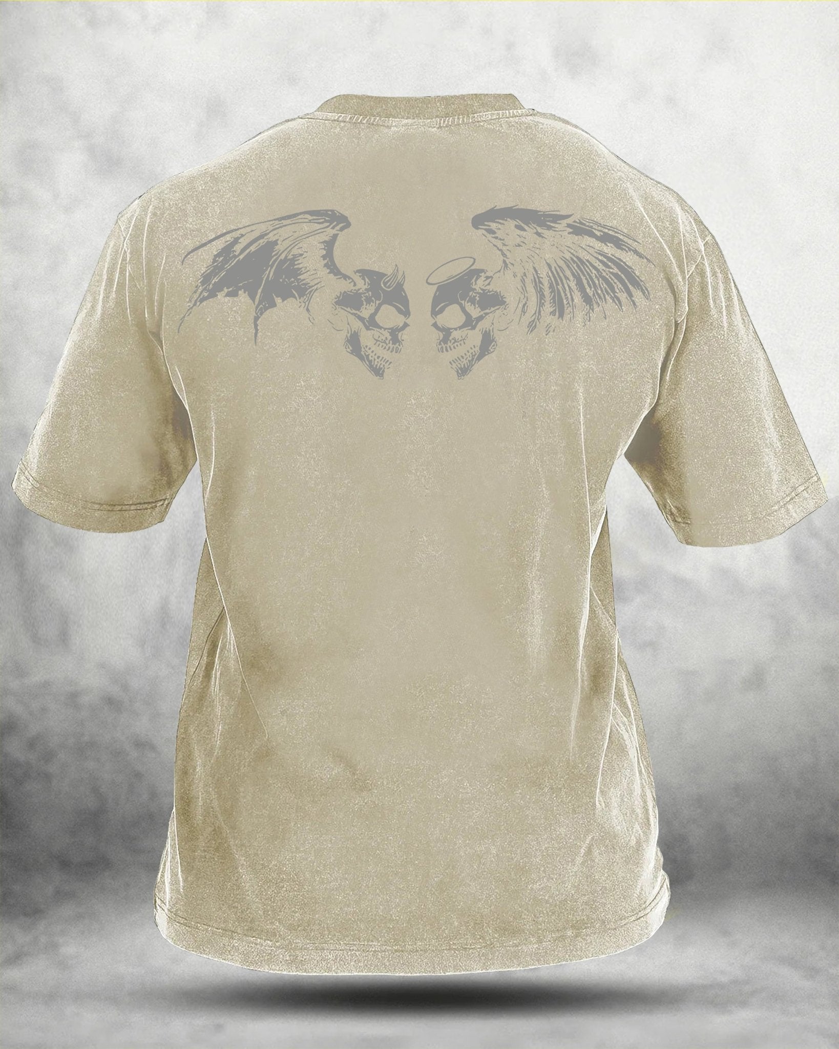 KOSZULKA IRONFIT SKUL WING WASHED - Ironfit PL