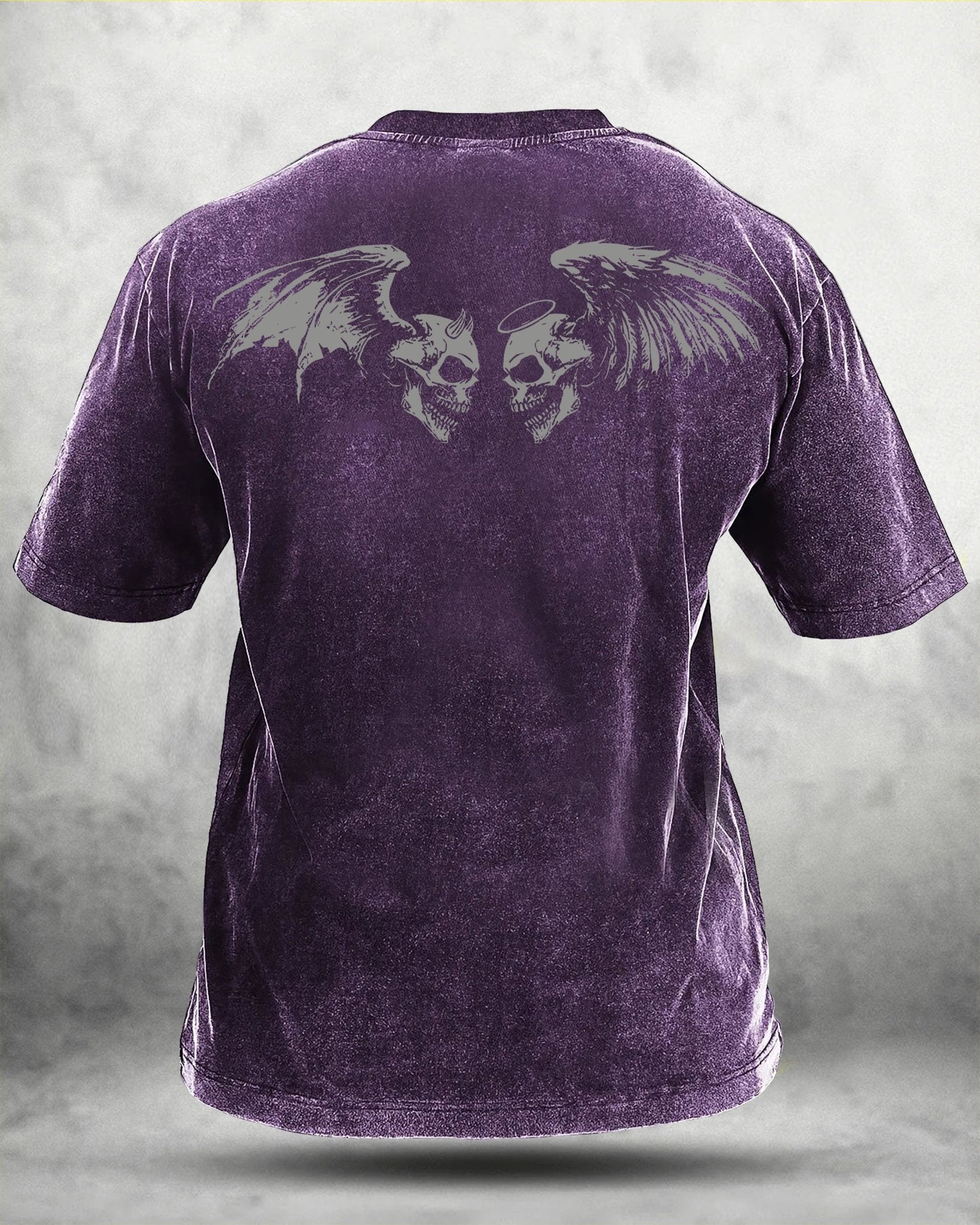 KOSZULKA IRONFIT SKUL WING WASHED - Ironfit PL
