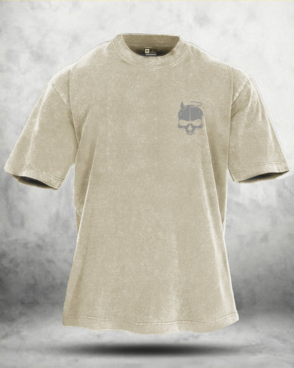 KOSZULKA IRONFIT SKUL WING WASHED - Ironfit PL
