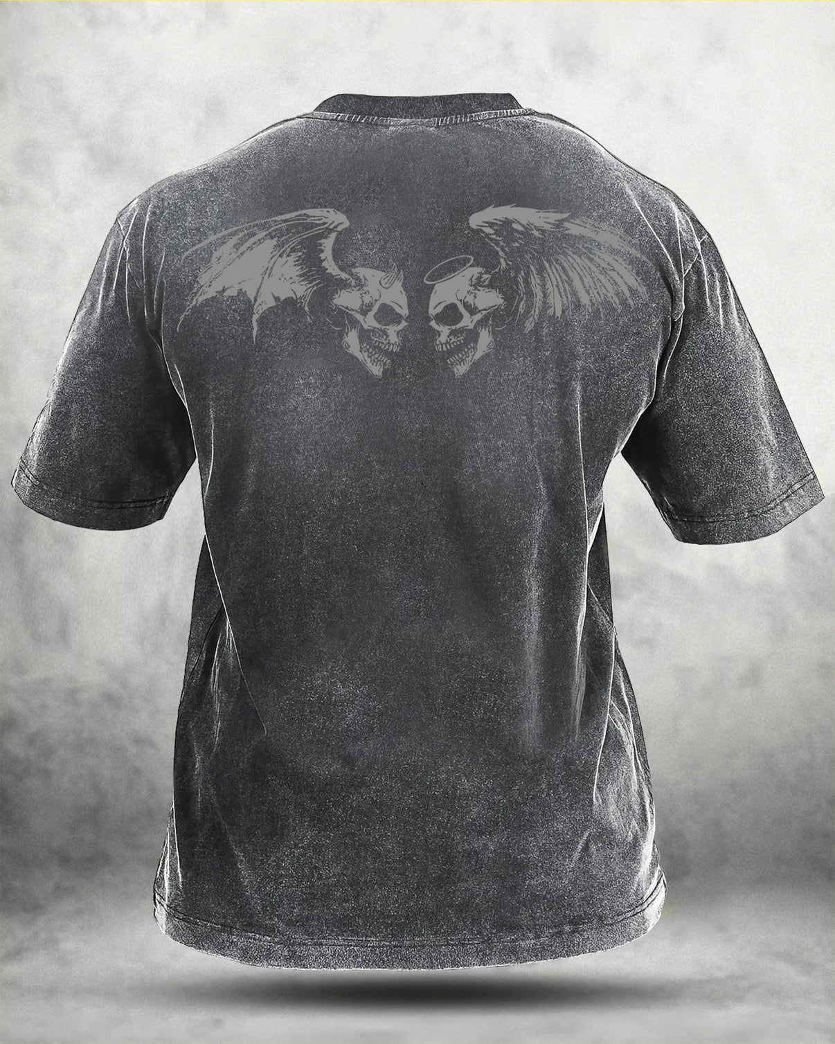 KOSZULKA IRONFIT SKUL WING WASHED - Ironfit PL