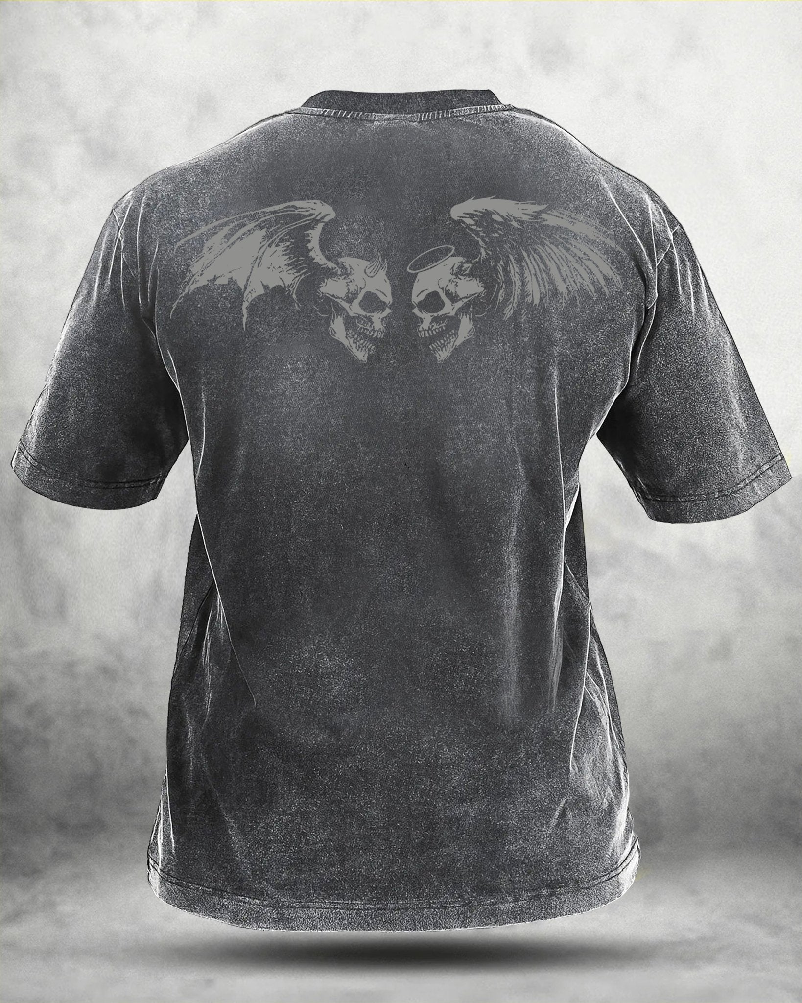 KOSZULKA IRONFIT SKUL WING WASHED - Ironfit PL