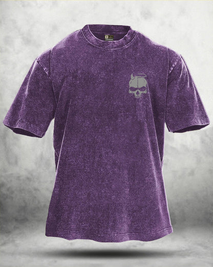 KOSZULKA IRONFIT SKUL WING WASHED - Ironfit PL