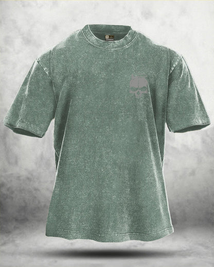 KOSZULKA IRONFIT SKUL WING WASHED - Ironfit PL