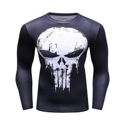 Koszulka kompresyjna z długim rękawem Punisher - Ironfit PL