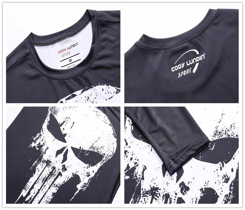 Koszulka kompresyjna z długim rękawem Punisher - Ironfit PL