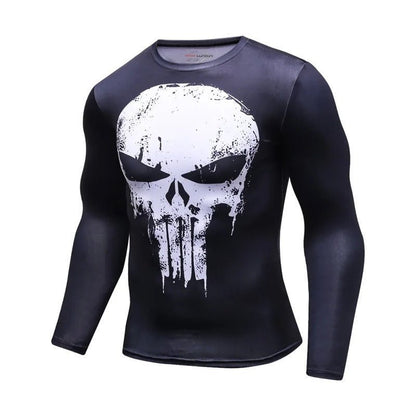 Koszulka kompresyjna z długim rękawem Punisher - Ironfit PL