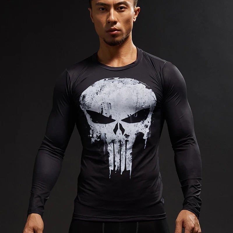 Koszulka kompresyjna z długim rękawem Punisher - Ironfit PL