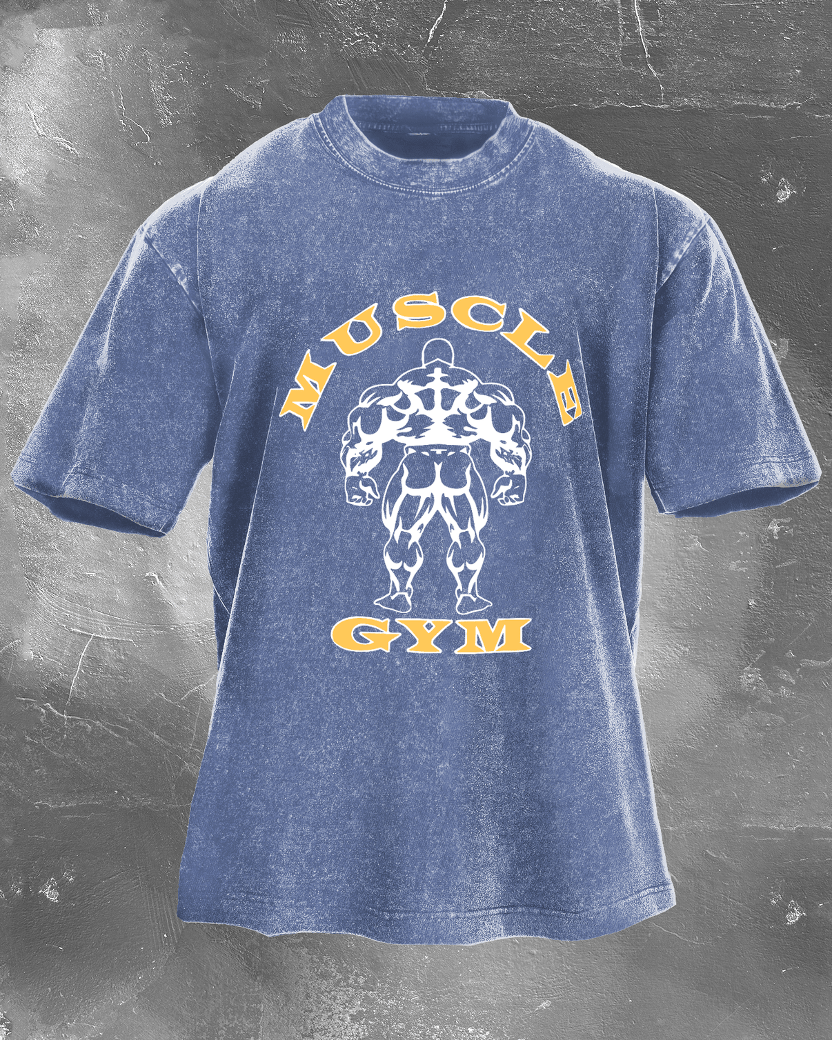 KOSZULKA MUSCLE GYM WASHED - Ironfit PL