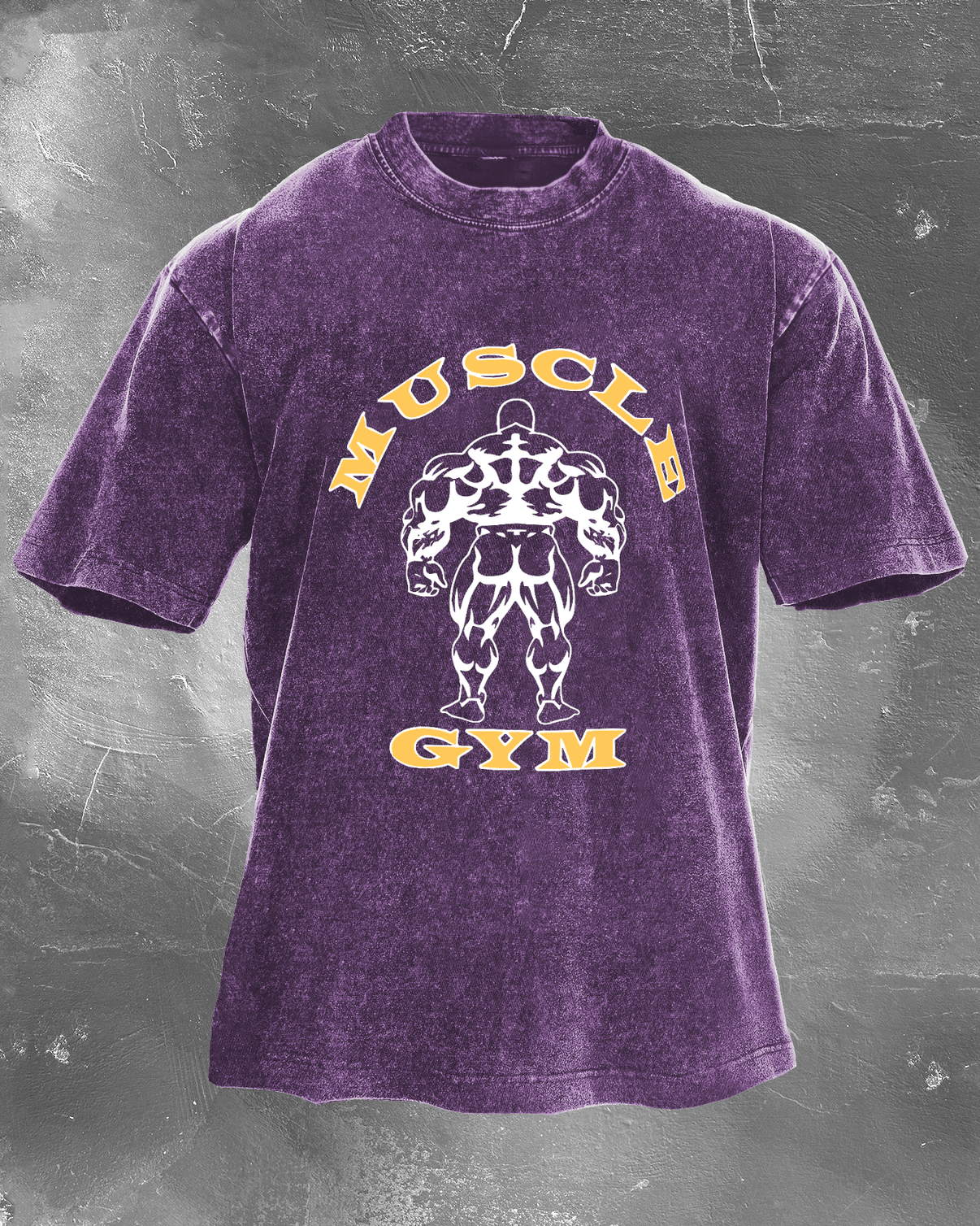 KOSZULKA MUSCLE GYM WASHED - Ironfit PL