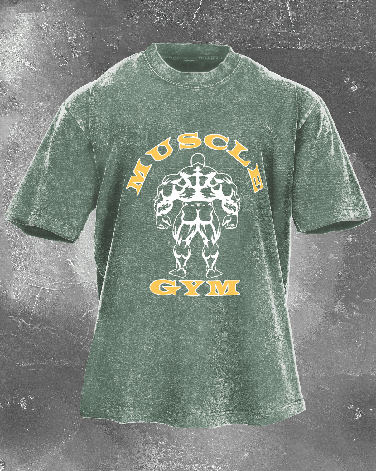 KOSZULKA MUSCLE GYM WASHED - Ironfit PL