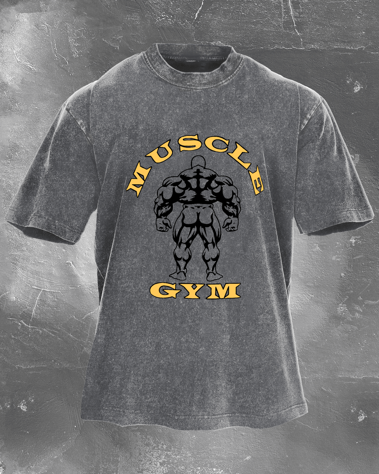 KOSZULKA MUSCLE GYM WASHED - Ironfit PL