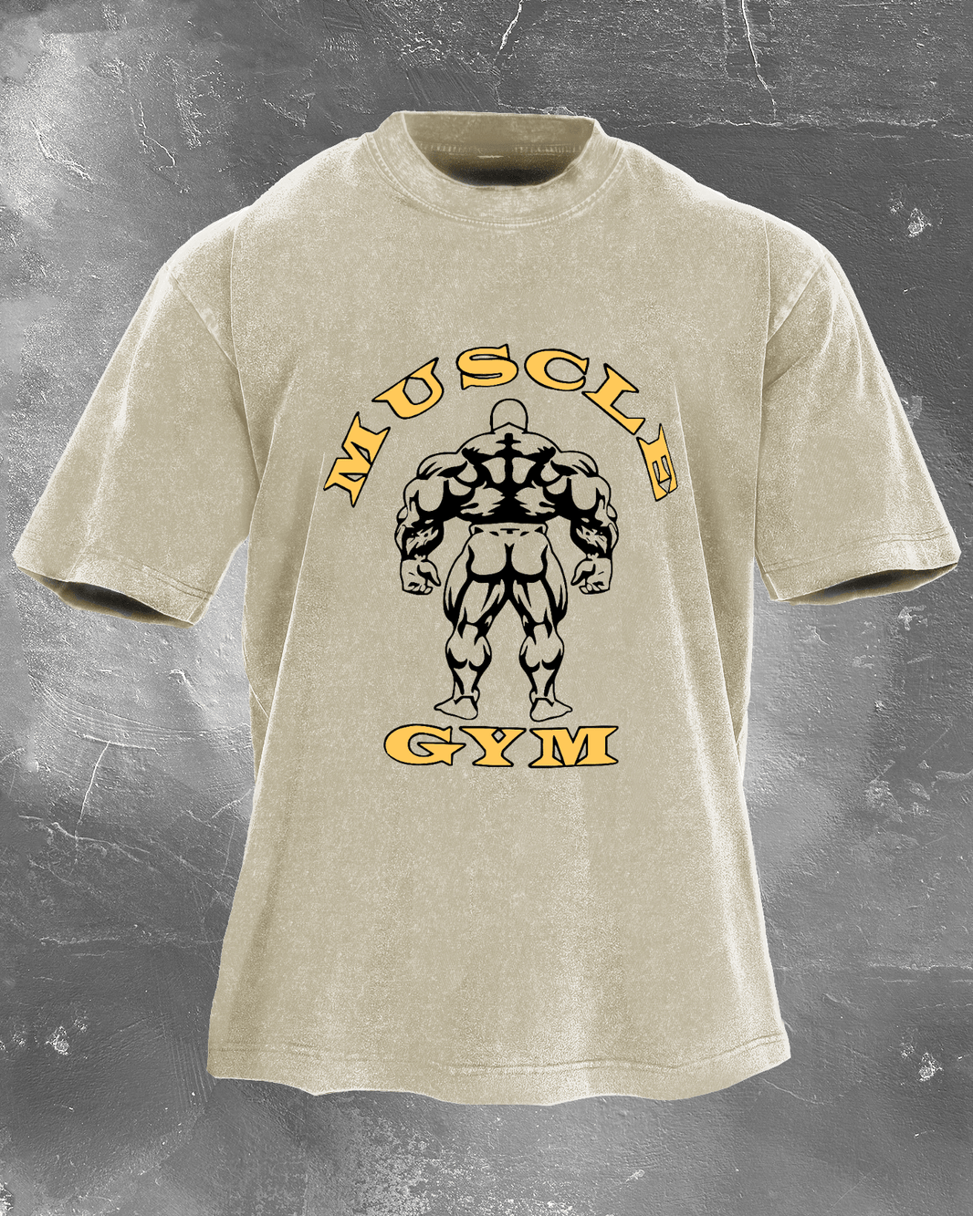 KOSZULKA MUSCLE GYM WASHED - Ironfit PL